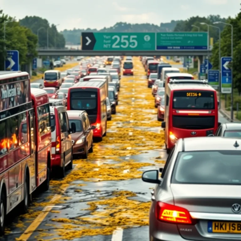 M25 Oil Spill: Surrey Traffic Chaos