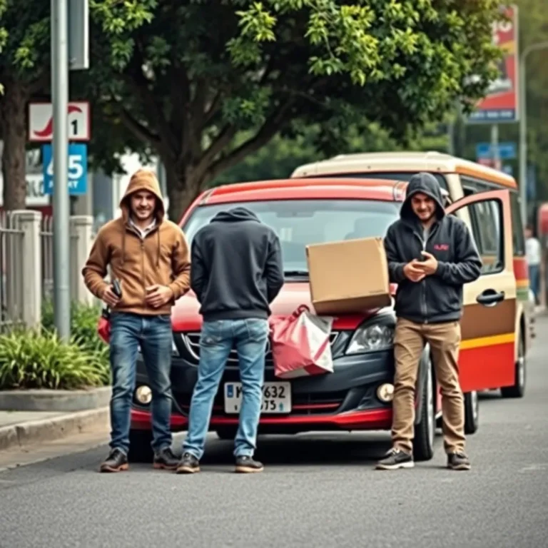 Gang Apprehended Red-Handed with Stolen Goods and Vehicle