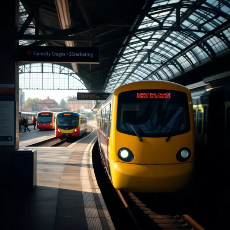 Surrey Rail Chaos: Disruption Hits Wimbledon, Guildford, Woking