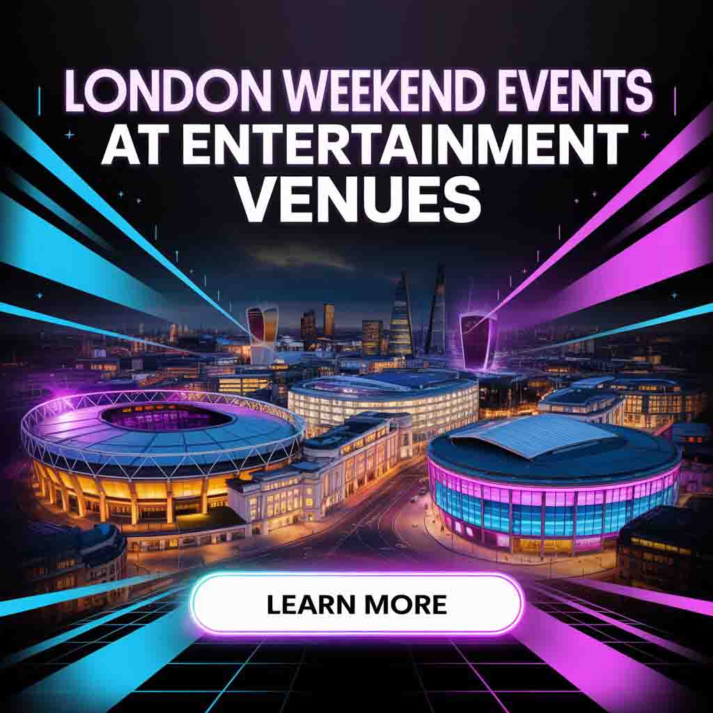 London Events at Entertainment Venues - adv. banner