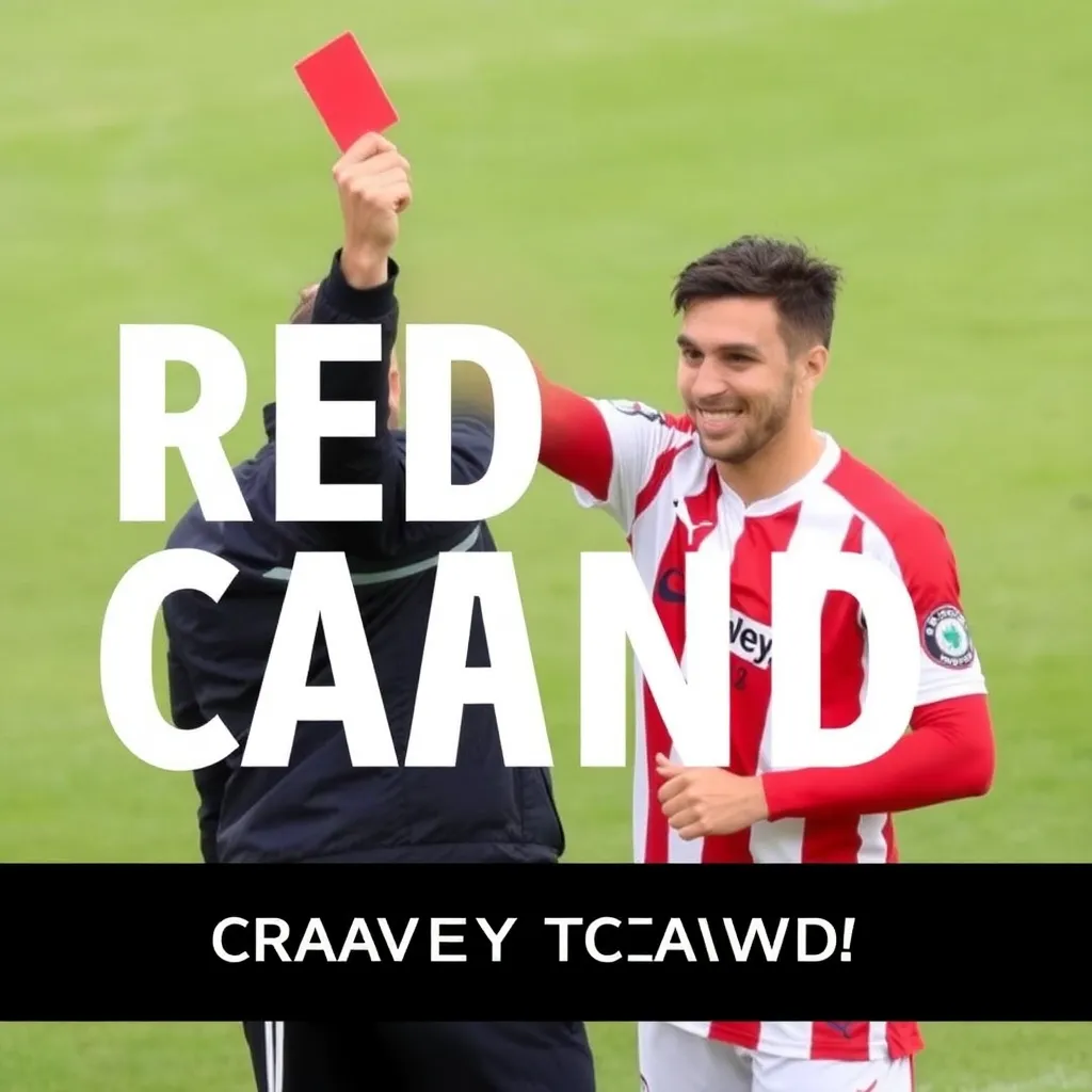CRAWLEY TOWN MIDFIELDER'S RED CARD SUCCESSFULLY OVERTURNED