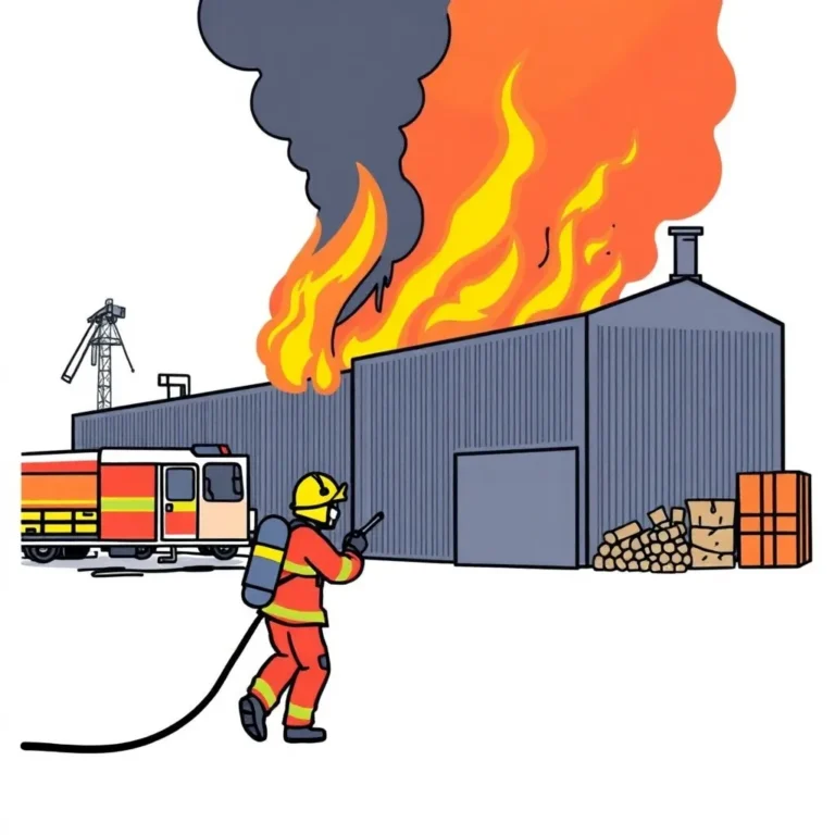 FIREFIGHTERS COMBAT RECYCLING FACILITY BLAZE NEAR GUILDFORD