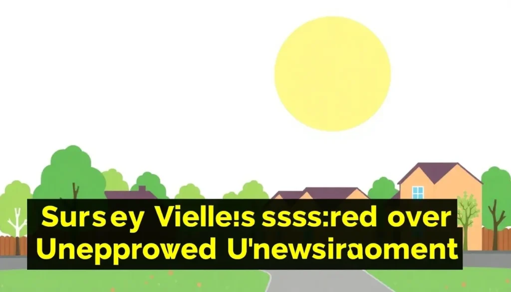 SURREY VILLAGE RESIDENTS OUTRAGED OVER UNAPPROVED DEVELOPMENT