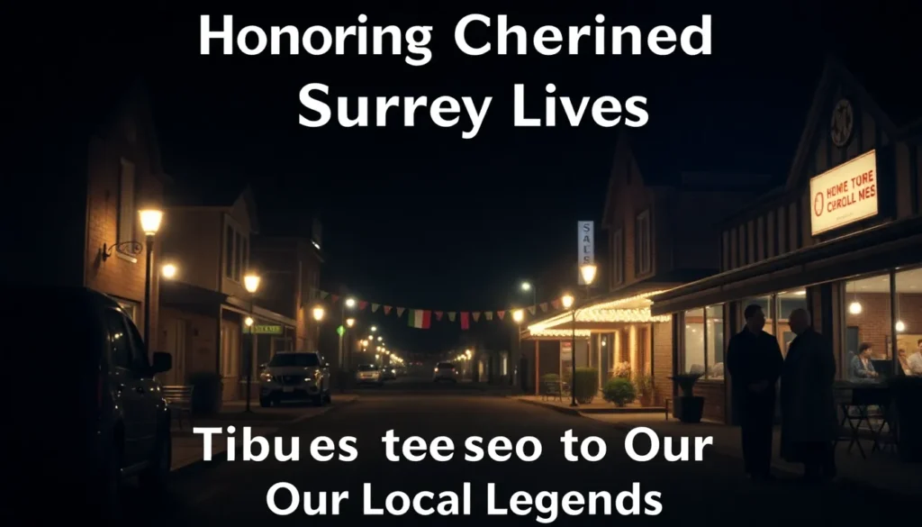 HONORING CHERISHED SURREY LIVES: TRIBUTES TO OUR LOCAL LEGENDS