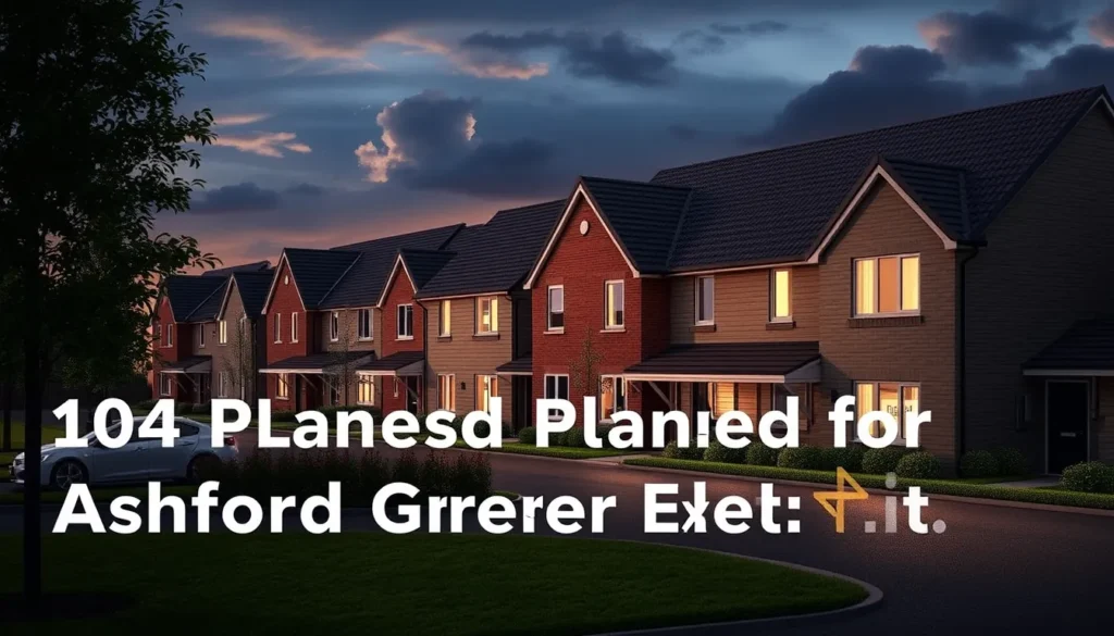 104 NEW HOMES PLANNED FOR ASHFORD GREEN BELT SITE