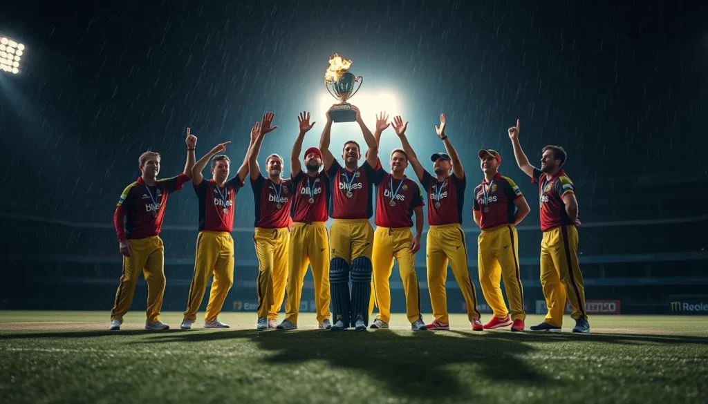 BLAZE TRIUMPH AT T20 COUNTY CUP FINALS DESPITE MANCHESTER RAIN