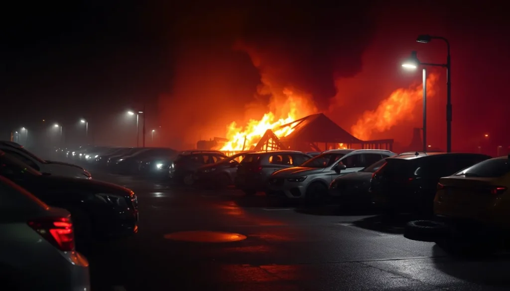MAJOR GATWICK PARKING FIRE DESTROYS 140 CARS: WHAT LOCAL RESIDENTS NEED TO KNOW