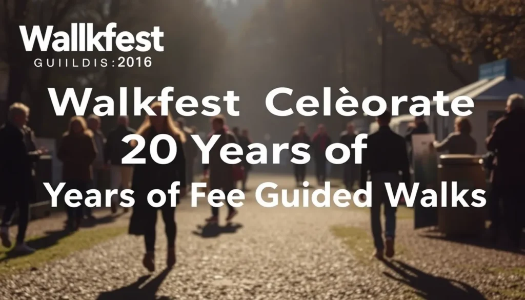 WALKFEST GUILDFORD CELEBRATES 20 YEARS OF FREE GUIDED WALKS
