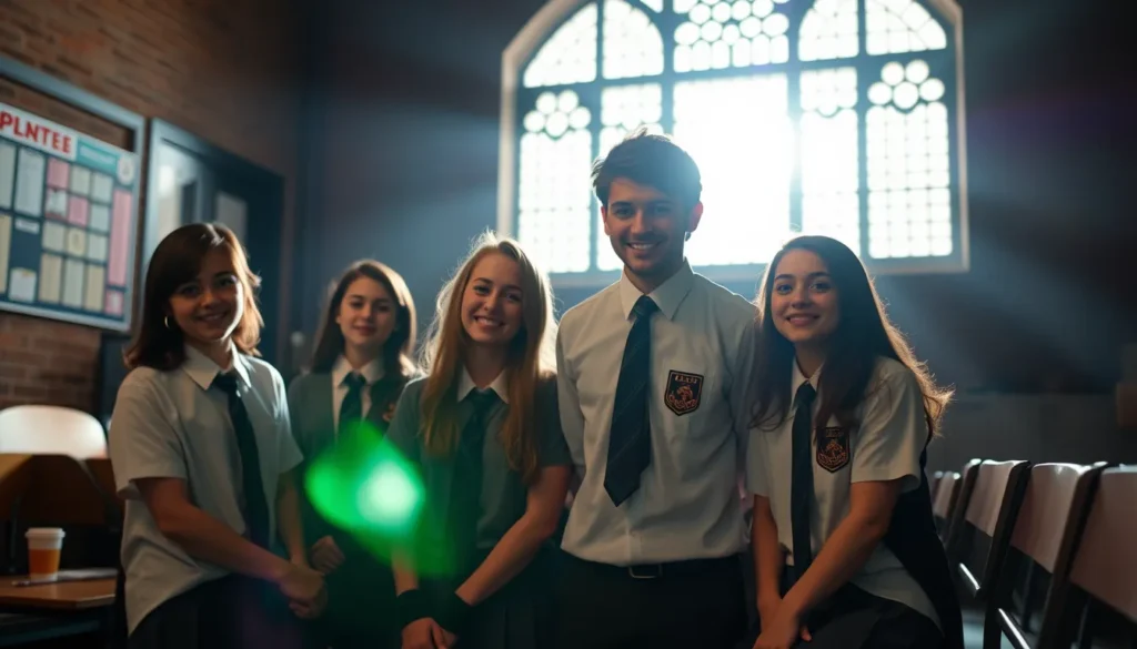 YOUTUBE STAR BRINGS JOY TO CATERHAM SCHOOL WITH FREE UNIFORMS AND THEME PARK TRIPS
