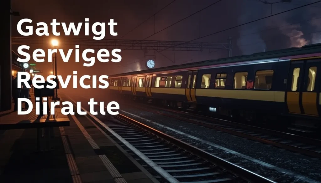 GATWICK LINE SERVICES RESUME AFTER TRACKSIDE FIRE DISRUPTION