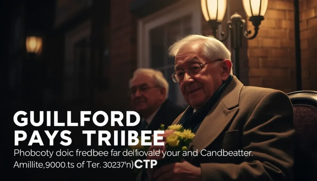 GUILDFORD PAYS TRIBUTE TO BELOVED GRANDFATHER AND LOCAL RESIDENTS